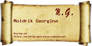 Moldrik Georgina névjegykártya